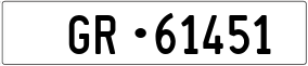 Trailer License Plate
